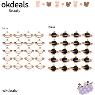 Okdeals จี้อัลลอย รูปดาวเคราะห์ สําหรับทําเครื่องประดับ สร้อยข้อมือ DIY 20 ชิ้น