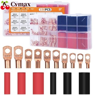 Cvmax ชุดหางปลา และหางปลา 10 ขนาด SC6-35 สําหรับแบตเตอรี่ 150 ชิ้น