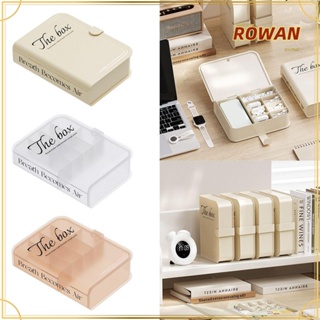 Rowans กล่องพลาสติกใส กันฝุ่น 8 ช่อง สําหรับเก็บสายเคเบิ้ล