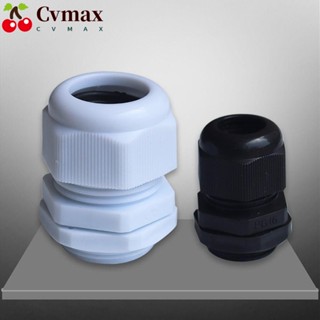 Cvmax ข้อต่อเชื่อมสายเคเบิล พลาสติก กันน้ํา สีขาว สีดํา PG7 PG9 PG11 PG16 IP68