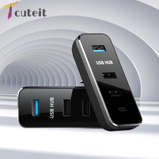 Tcuteit ฮับสวิตช์ขยาย อเนกประสงค์ สีดํา สําหรับ Tesla Y-Type Model 3