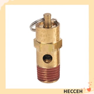 Hecceh วาล์วคอมเพรสเซอร์แอร์ ทองเหลือง 125PSI 1/4 นิ้ว ไม่เป็นสนิม สีทอง