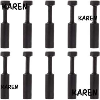 Karen ปลั๊กเชื่อมต่อท่ออากาศ OD 1/4 นิ้ว สีดํา 20 ชิ้น