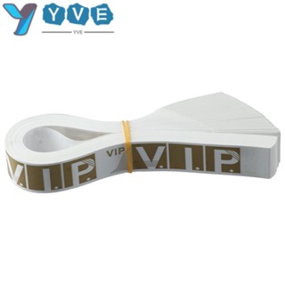 Yve สายรัดข้อมือกระดาษ VIP สีทอง 300 ชิ้น