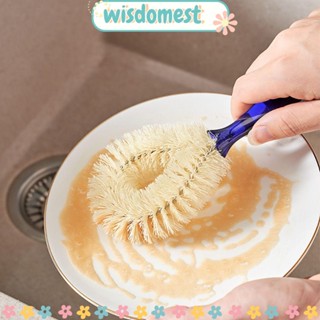 Wisdomest แปรงไนล่อนไฟเบอร์ ทําความสะอาดหม้อ ชาม ทนทาน ทําความสะอาดง่าย คุณภาพสูง