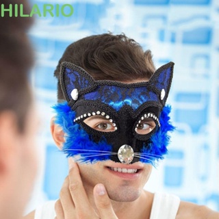 Hilario หน้ากากเต้นรํา รูปใบหน้าแมวน่ารัก สําหรับปาร์ตี้ฮาโลวีน