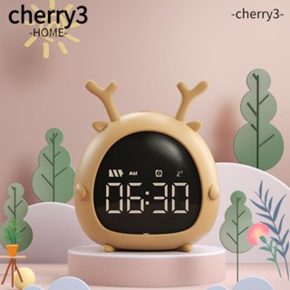 Cherry3 นาฬิกาปลุกอิเล็กทรอนิกส์ ควบคุมด้วยเสียง สําหรับเด็กนักเรียน