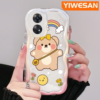 เคสโทรศัพท์มือถือ ซิลิโคนนิ่ม ใส กันกระแทก ลายการ์ตูนหมีน่ารัก สร้างสรรค์ สําหรับ OPPO Reno 8T 5G Reno8 T A1 Pro Reno 8 5G Reno 8 Pro 5G