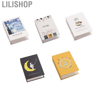 Lilishop 4 Inch Mini Photo Album  Inner Core Pockets Small Picture with Natural Page Turning