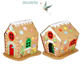 Mxmio บ้านคุกกี้ 3D แฮนด์เมด DIY ของเล่น ของขวัญคริสต์มาส