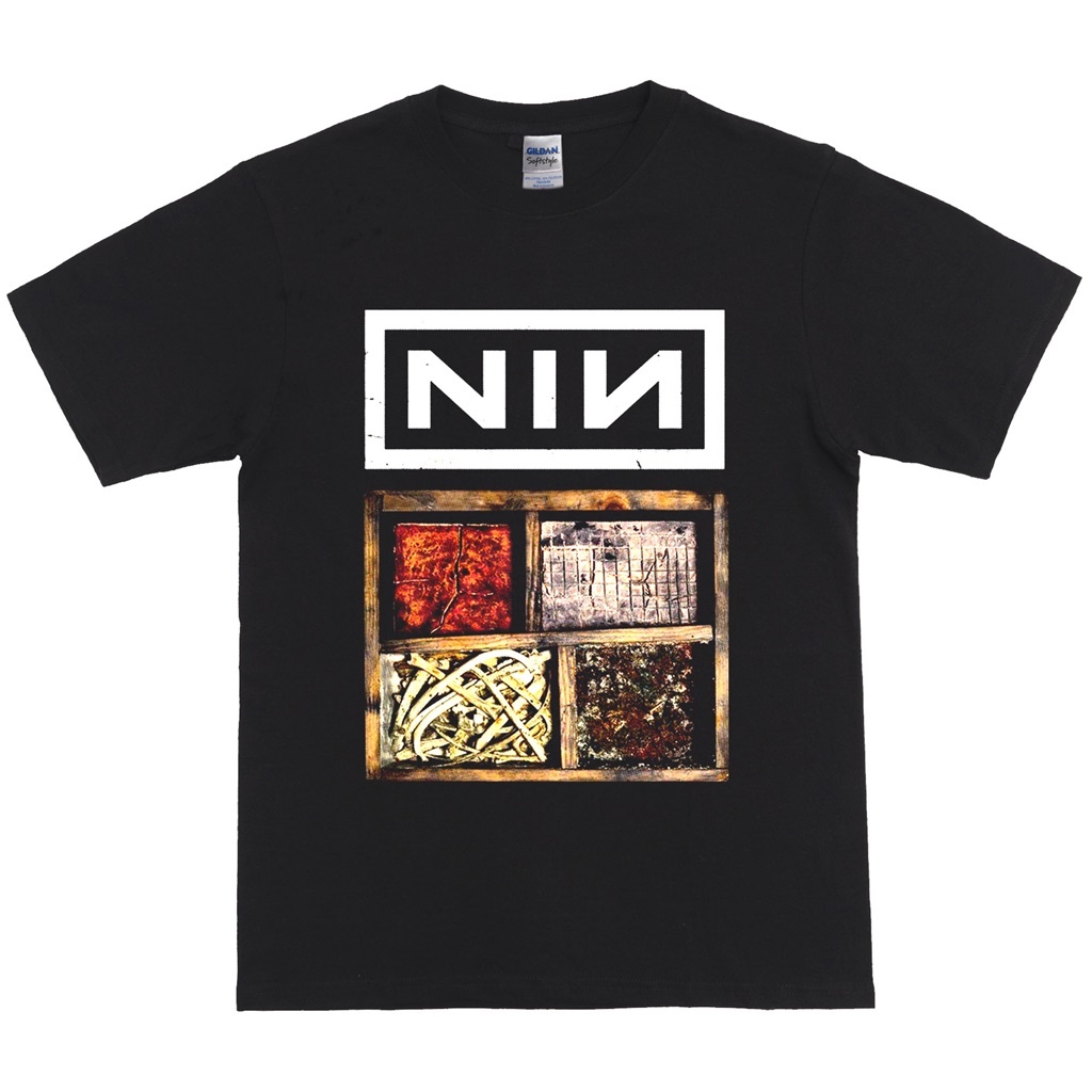 S-5XL เสื้อยืด พิมพ์ลายวง Nine Inch Nails สินค้าอาหารเช้า