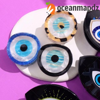 Oceanmapdz กิ๊บติดผมหางม้า PVC รูปปีศาจปีศาจ สีฟ้า สไตล์สตรีท สร้างสรรค์