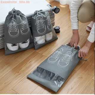 Shoes Storage Organizer Bags Non-woven Travel Portable Closet Bag Waterproof Pocket Clothing Tranparent Hanging Bag