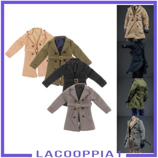 [Lacooppia1] ฟิกเกอร์ Trench Coat Windproof Outerwear 1/12 แฮนด์เมด พร้อมเข็มขัด 6 นิ้ว สําหรับทุกเพศ