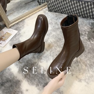 SELINE  แฟชั่นรองเท้า บูท รองเท้าบูทยาว ไซส์ใหญ่ รองเท้า boots Comfortable สบาย Unique สวย FSX2390HRF 37Z230910