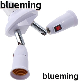 Blueming2 2 in 1 อะแดปเตอร์ซ็อกเก็ตไฟ 120W ปรับได้ 360 องศา พร้อมสวิตช์ไฟ เป็นสองขั้ว สําหรับ E26 27