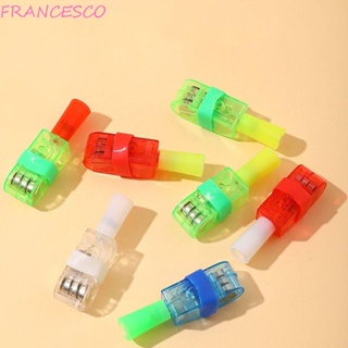 Francesco ไฟฉายสวมนิ้วมือ LED เรืองแสง ดีไซน์เก๋ พร็อพถ่ายภาพ 5 ชิ้น 5 ชิ้น