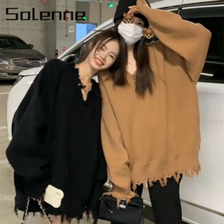 Solenne เสื้อแฟชั่นผู้หญิง เสื้อแขนยาว คลุม ไหมพรม ครอปเสื้อแขนยาว WMY239084W 36Z230909