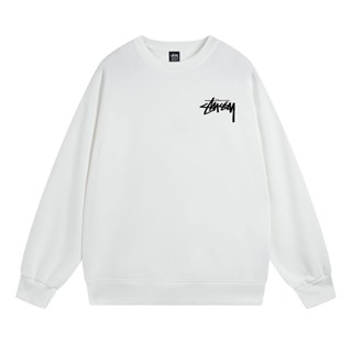 Stussy- เสื้อกันหนาว คอกลม พิมพ์ลายลูกบอล No.8 แฟชั่น สําหรับผู้ชาย และผู้หญิง Jrse