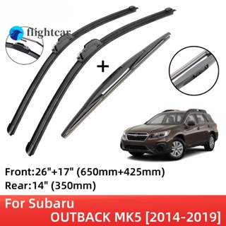 Flightcar ใบปัดน้ําฝน ด้านหน้า และด้านหลัง อุปกรณ์เสริม สําหรับ Subaru OUTBACK MK5 2014-2019 2014 2015 2016 2017 2018 2019