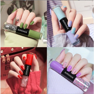 YIWUSHOP ปลีก/ส่ง ยาทาเล็บทูเวย์ มี 2 สี ในแท่งเดียวสีทาเล็บ พร้อมกริตเตอร์