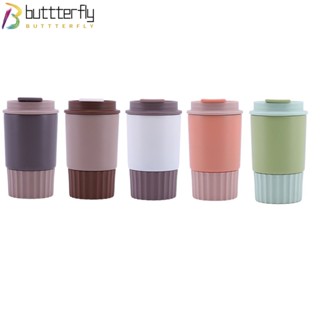 Buttterfly แก้วกาแฟ กันลื่น กันรั่ว ขนาด 360 มล.