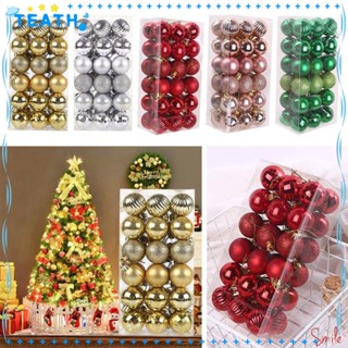 Teath ลูกบอลแขวน 4 ซม. 36 ชิ้น สําหรับคริสต์มาส DIY