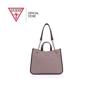 GUESS กระเป๋าสะพายผู้หญิง รุ่น AG901722 BOLTON CARRYALL สีน้ำตาล