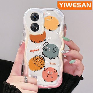 เคสโทรศัพท์มือถือ ซิลิโคนใส กันกระแทก ลายการ์ตูนสวนสัตว์น่ารัก สีสันสดใส สําหรับ OPPO Reno 8T 5G Reno8 T A1 Pro Reno 8 5G Reno 8 Pro 5G