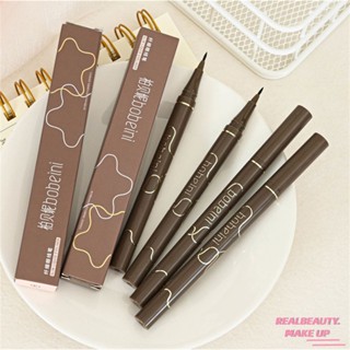 Bobeini Slim Eyeliner Pen กันน้ำ กันเหงื่อ Long Lasting Brown Shade เหมาะสำหรับมือใหม่ การวาดที่แม่นยำ อายไลเนอร์สีดำ รหัสสี 4 สี เรียบเนียนและทนทาน [realbeauty]