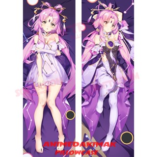 Fu Xuan Honkai Star Rail Dakimakura ปลอกหมอน แบบนิ่ม ลายอนิเมะญี่ปุ่น Otaku ขนาด 50x160 ซม. สําหรับตกแต่งบ้าน โซฟา เตียง DK4739