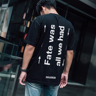 เสื้อยืดแขนสั้นคอกลม*สินค้าหมด* เสื้อ Oversize รุ่น "Fate" - VelikaCotton 100%  [S-5XL]