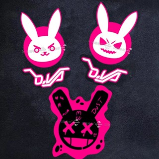 สติกเกอร์ ลาย Ow Watch Pioneer Black Lily Widow DVA Rabbit Game กันน้ํา สําหรับตกแต่งกระเป๋าเดินทาง