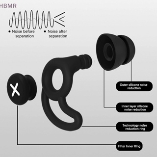 [HBMR] ที่อุดหู ซิลิโคน ป้องกันเสียงรบกวน กันน้ํา สําหรับว่ายน้ํา นอน ดําน้ํา เล่นเซิร์ฟ สบาย ตัดเสียงรบกวน HL