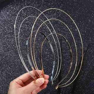 Estone เครื่องประดับผมหวานผู้หญิงนักเรียนล้างหน้า Hairband Crown Headbands สามชั้น DIY Hair Hoop ฐาน