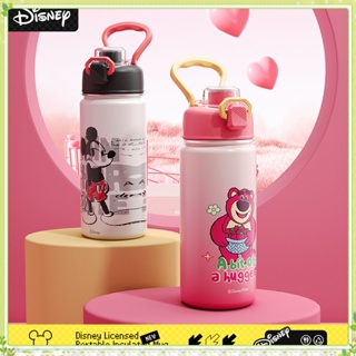 ✨✨youngtime 600ml น่ารัก Disney กระติกน้ำร้อนพร้อมสายรัด ขวดเก็บความร้อนสำหรับเด็ก 316 แก้วเก็บความเย็นสแตนเลส ขวดน้ำน่ารักมูลค่าสูงของเด็กผู้หญิง youngtime✨✨