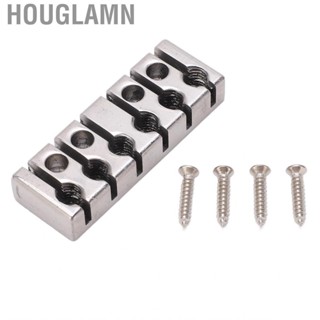 Houglamn Metal 6 String Lock With Screws 42mm Headless Guitar Bridge Musical
