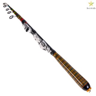 Compact Travel Spinning Lure Rod - 1.2M 3.94FT Carbon Fiber Telescopic Fishing Rod