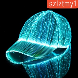 [szlztmy1] หมวกเบสบอล ไฟเบอร์ออปติก Led 1 ชิ้น