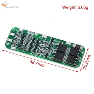 บอร์ดป้องกันแบตเตอรี่ PCB BMS 20A 3S 59x20x3.4 มม. 1 ชิ้น