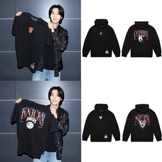 เสื้อแจ็กเก็ตกันหนาว มีฮู้ด ลาย Kpop Bnagtan Boys SUGA Agust D NBA LAKERS สไตล์สตรีท สําหรับผู้ชาย และผู้หญิง