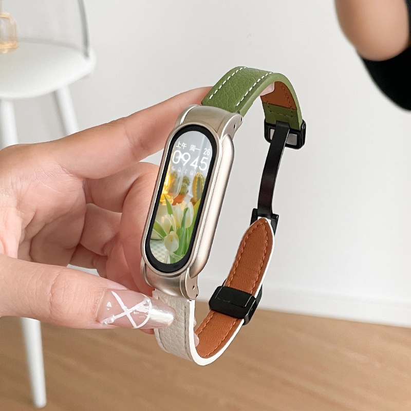 สายนาฬิกาข้อมือ สายหนัง หรูหรา แบบเปลี่ยน สําหรับ OPPO Band Smartwatch OPPO Band