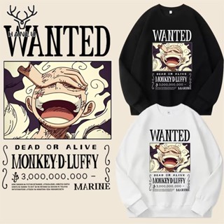 Hanlu เสื้อกันหนาวแขนยาว คอกลม พิมพ์ลาย One Piece Nika Luffy สไตล์ญี่ปุ่น สําหรับผู้ชาย และผู้หญิง วัยรุ่น และนักเรียน