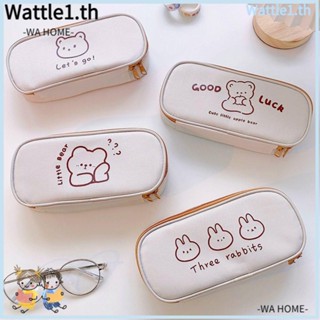 Wttle กระเป๋าดินสอ ผ้าแคนวาส จุของได้เยอะ แบบสร้างสรรค์