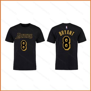 Yt3 เสื้อยืดคอกลม แขนสั้น พิมพ์ลาย NBA Los Angeles Lakers No8 No24 Bryant Fan TY3 สําหรับทุกเพศ