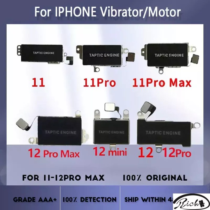 สายแพสั่นสะเทือน อะไหล่ซ่อมแซมมอเตอร์ สําหรับ iPhone 11 11Pro MAX 12Mini 12 12 Pro MAX 11 12 Pro MAX