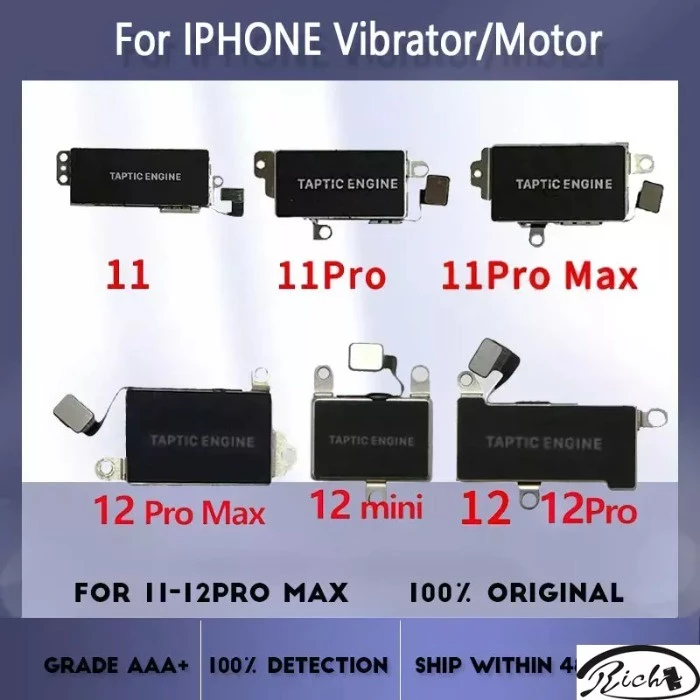 สายแพสั่นสะเทือน อะไหล่ซ่อมแซมมอเตอร์ สําหรับ iPhone 11 11Pro MAX 12Mini 12 12 Pro MAX 11 12 Pro MAX