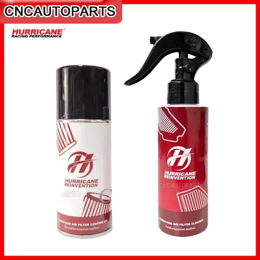 HURRICANE น้ำยาล้าง + น้ำยาเคลือบ กรองอากาศผ้า สามารถใช้ได้กับ กรองอากาศ K&N BMC