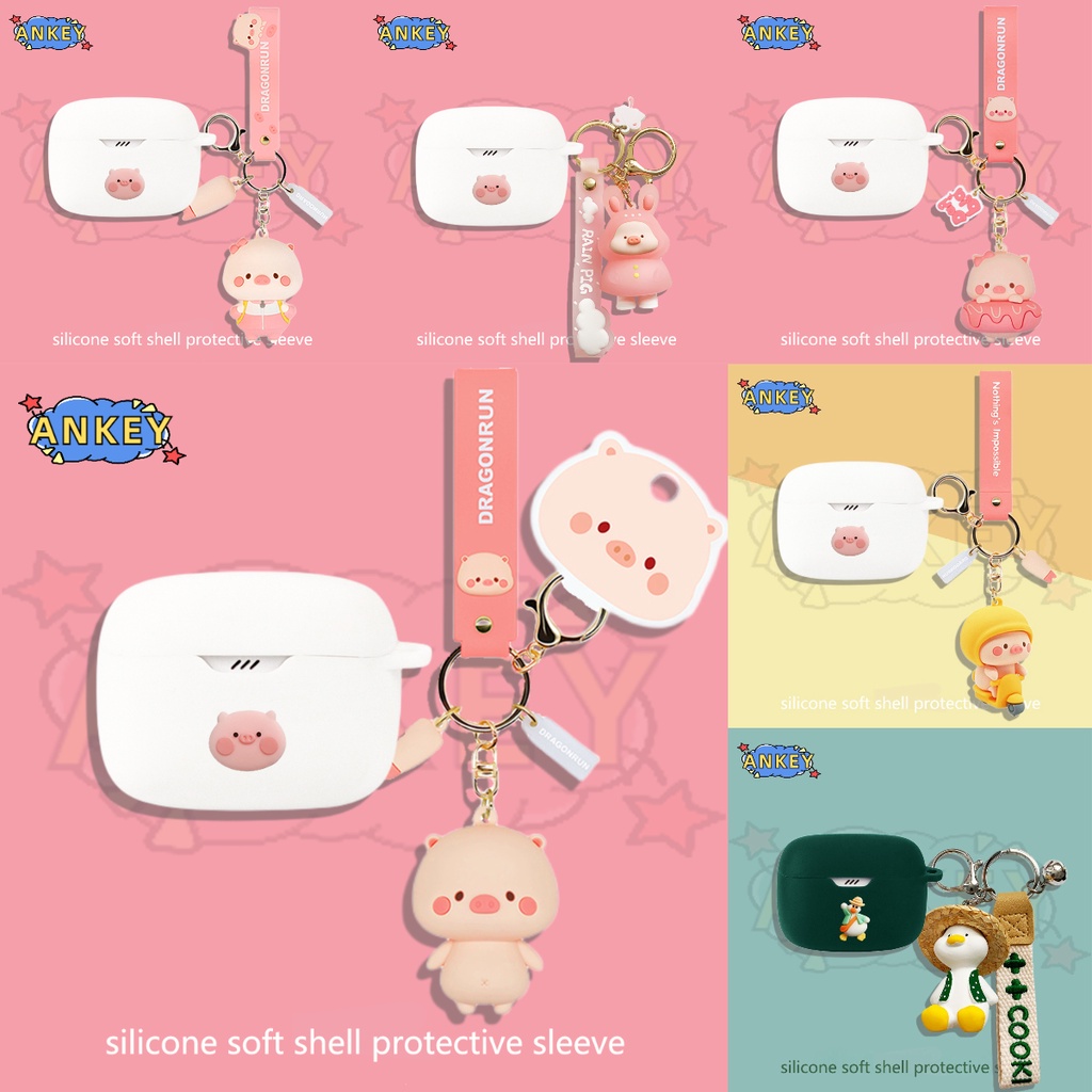 เคสหูฟังซิลิโคนนิ่ม รูปหมูน่ารัก สําหรับ Edifier W320TN W200T Mini