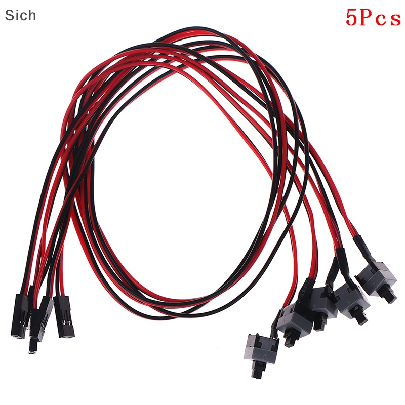 [Sich] ใหม่ เมนบอร์ดสวิตช์เปิด ปิด รีเซ็ต สายเคเบิลพาวเวอร์ สําหรับคอมพิวเตอร์ PC 5 ชิ้น